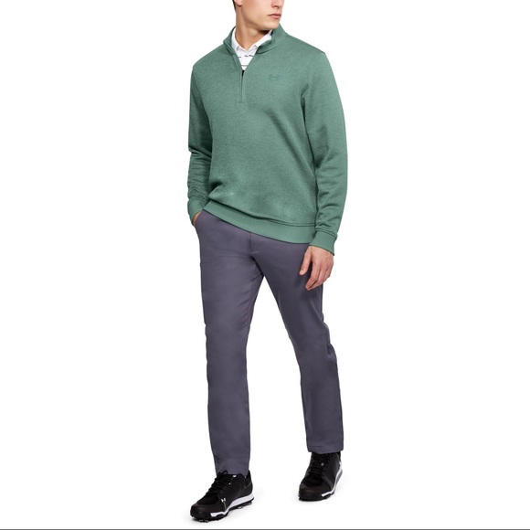 UA Mens Green Storm SweaterFleece ¼ Zip | XL - Picture 2 of 4